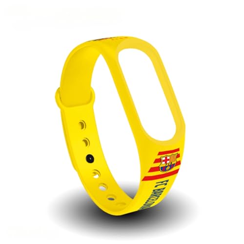 FIT & FUN Pulseira oficial FC Barcelona para relógio inteligente, pulseira de atividade, Smart band Xiaomi MiBand 5, 6 e 7 | Produto licenciado pela FC Barcelona, equipamento FCB, 4ª equipa FC