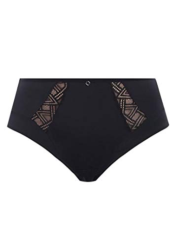 Elomi Women's Plus Size Lydia Waist High Cut Brief, Black, Xxxxl #TOP4