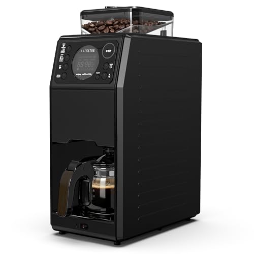 Avigator 5-Cup Coffee Maker with Built-in Grinder