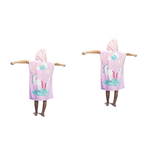 Veemoon 2 Uds Poncho De Bebé Toalla De Baño con Capucha para Bebé Piscina De Bebé Toallas De Algodón para Bebé Toalla De Bebé con Capucha Toalla De Baño con Capucha para Niños Capa