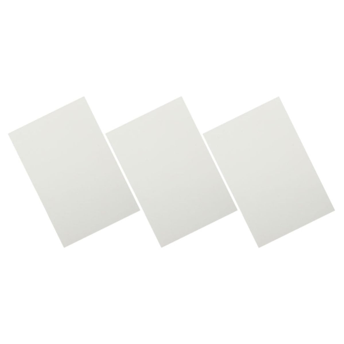 UKCOCO Hojas de sublimación para bricolaje 3 piezas de láminas de aluminio blanco 30x40 cm para decoración y exhibición de escritorio