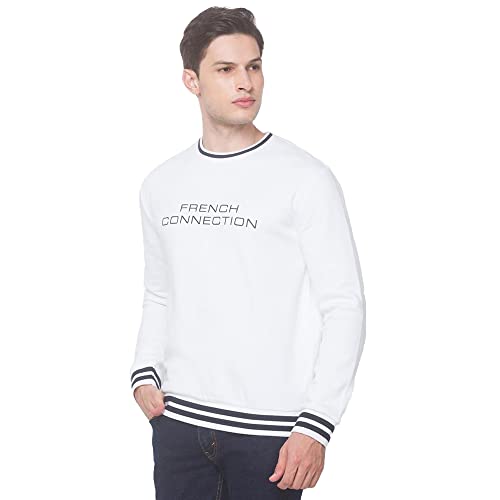 Image of FCUK Printed Cotton Blend Regular Mens Sweatshirt