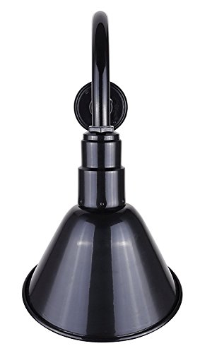CANARM BL10WACBK Outdoor Aluminum Barn Light , Black , 10 Inch