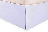 Måløv Linen 1-PC Tailored Bed Skirt Egyptian Cotton Bed Sheets Solid Queen Size 400 Thread Count- 14