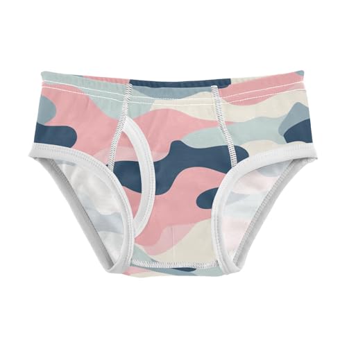 KLL Hand Drawing Camouflage Wavy Toddler Boy Comfort Boxer Briefs Cute Undies