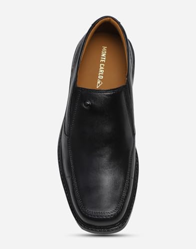 Image of Monte Carlo Mens Solid Slip on Genuine Leather Loafers (201808FW)