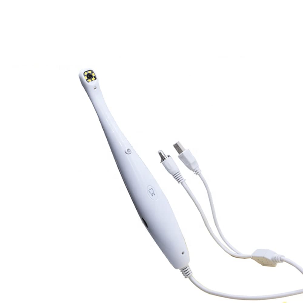Cámara Oral Dental, Endoscopio Intraoral Inalámbrico Cámara Dental Integrada Lupa de Salida AV/TV/USB, con Función de Grabación de Video, Salida de Alta Definición (Tamaño:TV/AV)