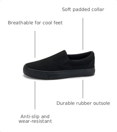 Image of JUDIS Women's Slip on Canvas Shoes Classic Sneakers Loafers Shoes Casual Fashion Shoes