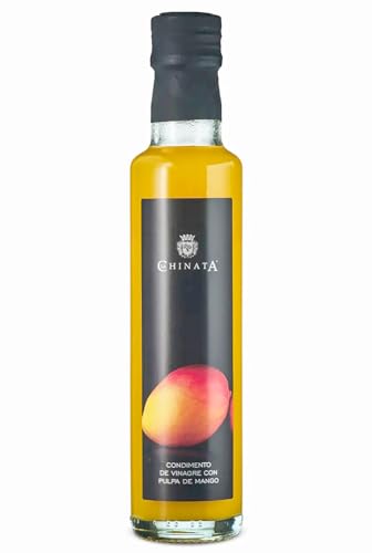 La Chinata - Vinagre de Pulpa de Mango (250 ml) - Condimento de Vinagre con Pulpa de Mango - Botella de Cristal