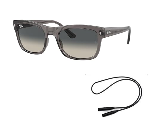 Ray-Ban RB4428 Sunglasses Bundle: RB 4428 667571 Opal Dark Gray Grey Gradient and Universal Anti-slip Silicone Leash2