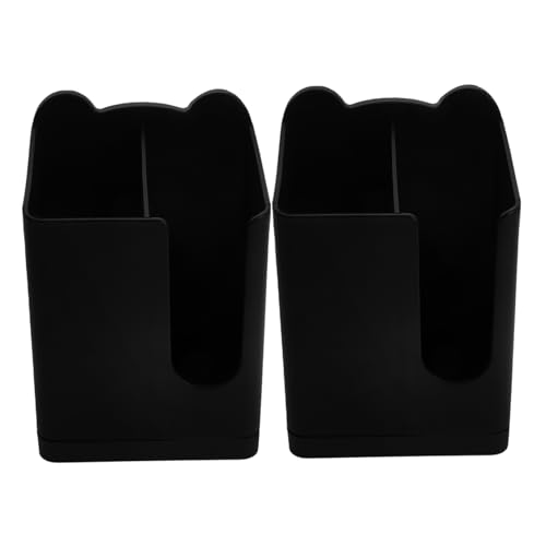 STOBAZA 2pcs Wall Mounted Spoon Holder Kitchen Chopsticks Organizer Minimalist Plastic Storage Box for Tableware Space Saving Design for Tidy Kitchen Organization