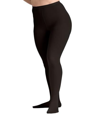 Image of EvoNation Men & Women Waist High 20-30 mmHg Graduated Compression Opaque Pantyhose - Firm Pressure Compression Garment