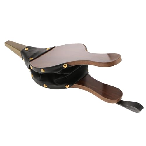 Soffietto per caminetto – soffiatore d'aria in marrone, strumento per lanciare il fuoco, 30,5 x 12,5 cm, a legna, ventilatore ad aria, ugello in ghisa, ventilatore per , ventilatore a