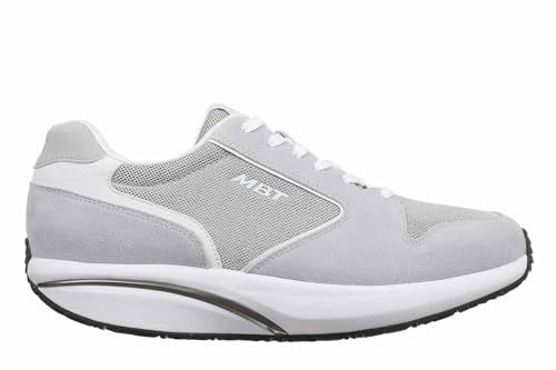 MBT -1997 Classic II Sneakersy damskie w nowoczesnym stylu. Anatomiczne i wygodne buty sportowe. Fizjologiczne buty komfort stabilność z zakrzywioną podeszwą. Sznurowane trampki, Mist Grey, 42 EU