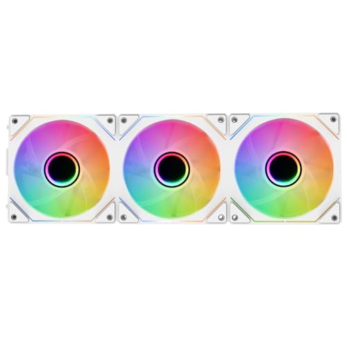 Itek Kit 3x Ventola INFINITY Black 120 mm – Effetto Infinity ARGB 5V (3-pin), PWM 4-pin, Collegamento Senza Fili – Alta Silenziosità e Flusso d’Aria Potente