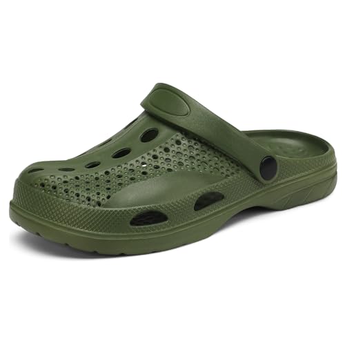 Image of SOSOWHLTE Men's Women's Arch Support Clogs,Unisex Garden Shoes Comfortable Slip-on Outdoor Sandals Slippers for Beach Casual