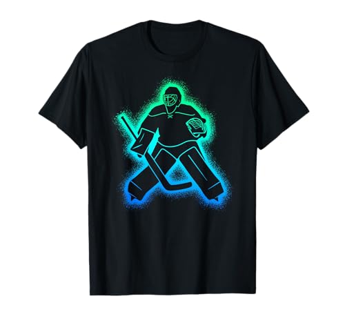 Hockey Player Goalkeeper Men Boys Ice Hockey Goalie T-Shirt