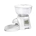 Paws & Pals Automatic Pet Feeder Electronic Timer Programmable for Large to Small Dogs or Cats - White
