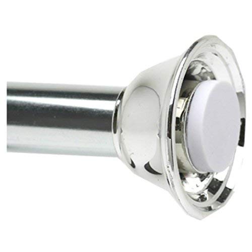 ZPC Zenith Products 72-Inch Decorative Tension Rod with Peg Hook Hangers, Chrome