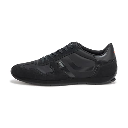Image of BOSS Mens Levon Lace Up Low Profile Sneakers | Casual Shoes