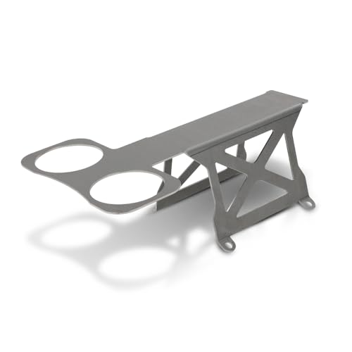 Soporte de túnel con portavasos 5 pulg LQI plateado miniatura 1