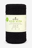 DMC - Eco Vita 4 | Recyceltes Baumwollgarn - mit Pflanzen-Etikett | 250 g - 200 m - 12 Farben