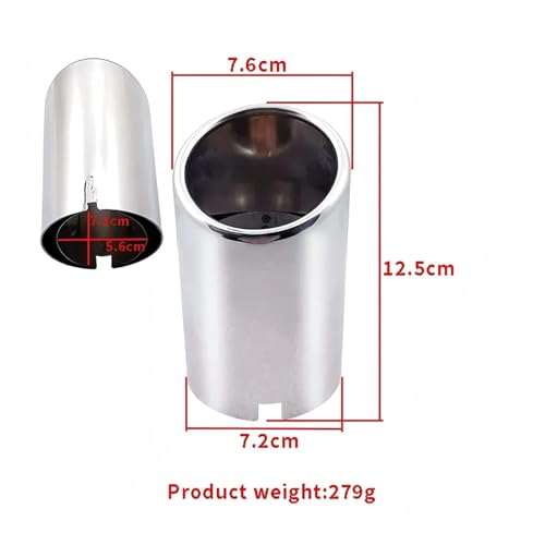 Cola de escape para Toyota RAV4 2019 a 2024, embellecedor de silenciador 3