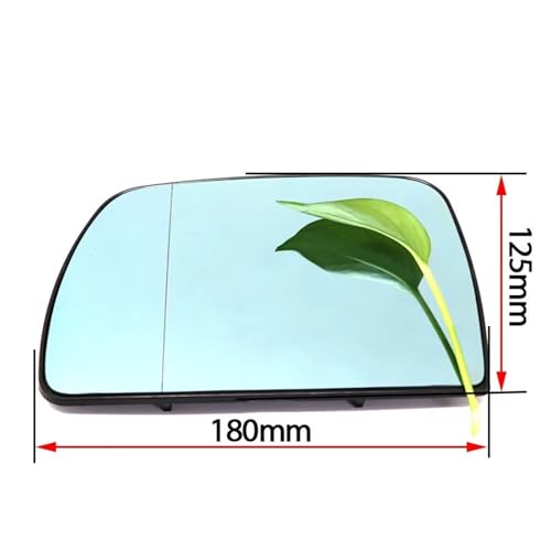 Verre de rétroviseur gauche bleu chauffant pour BMW X5 E53 1999-2006 - 3