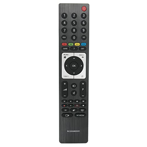 ALLIMITY RC3304803/01 Fernbedienung Ersetzen für GRUNDIG 3D TV TS4187R2 TS4187R-2 RC3304803-01 RC330480301