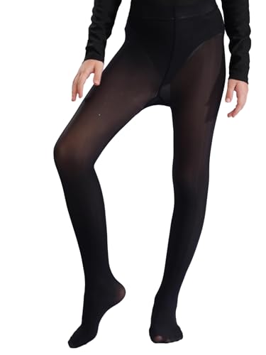 Hansber Kids Girls Ballet Dance Footed Leggings Stretchy Solid Color Stockings Leggings for Dancing Practice