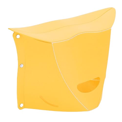 SPYMINNPOO Taburete Plegable, Reposapiés de Avión de Plástico Liviano para Viajes y Uso Al Aire, Taburete Portátil para Acampar y Caminar con Función de Bolso (Fruta Verde) (Yellow)