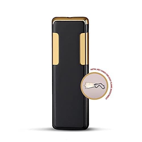 NARE Lighters - Slim and Stylish Windproof Lighter, Multipurpose Pocket Lighter, Adjustable and Refillable Lighter, Metallic Lighter Torch with Side Ignition (Without Butane Gas)