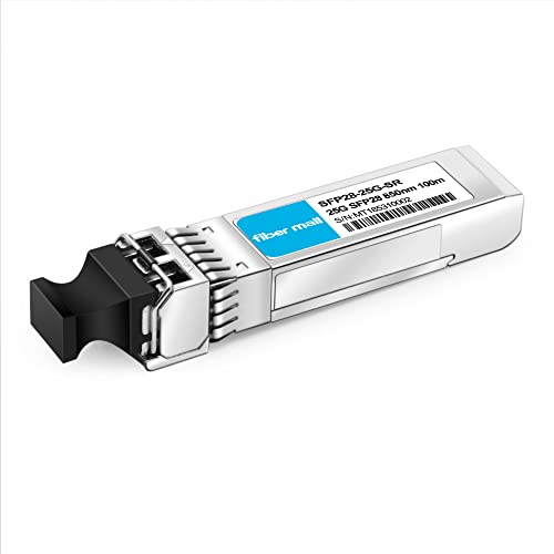 Image of 25G SFP28 SR for Intel E25GSFP28SR E25GSFP28SRX 25GBASE-SR SFP28 850nm 100m DOM LC MMF Optical Transceiver Module