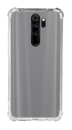 QUITECO Hülle für Xiaomi Redmi Note 8 Pro, Handyhülle Transparent Silikon, Durchsichtig Verstärkte Ecken