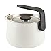 KitchenAid Teakettles Enamel-on-Steel Stovetop Whistling Teakettle, Induction Ready, Stainless steel Lid, 2 Quart - White