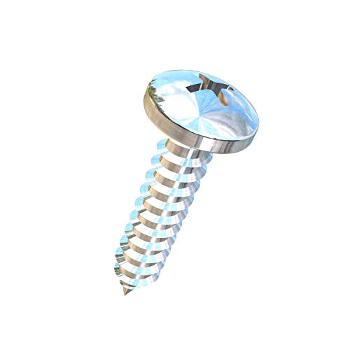 Allied Titanium 0001636, (Pack of 25) #8 X 3/4 Pan Head, Phillips Drive, Titanium Sheet Metal Screw, Grade 2 (CP)