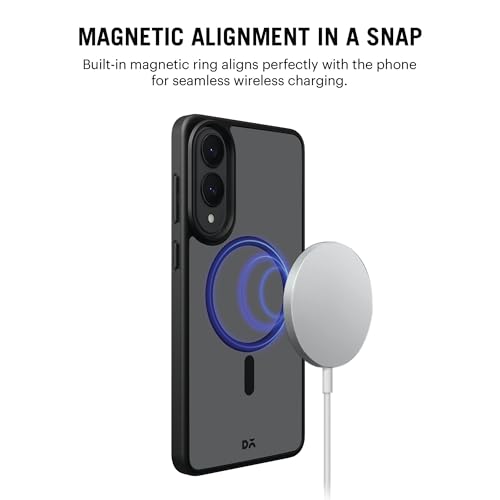 Image of DailyObjects Polycarbonate Nimbus 2.0 Magnetic Protective Cover Compatible with Samsung Galaxy S25 Edge |Body Protection | Scratch Resistant|Precise Cutouts & Modern Design|Wireless Charging - Black