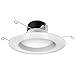Satco S39725 9 watt LED Downlight Retrofit; 5"-6"; 3000K; 120 Volts; California T24 Qualified Replaces S29725 8-Pack