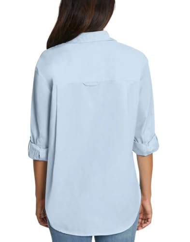 Image of Gloria Vanderbilt Women's Amanda Oversized Button Down Shirt with Roll-tab Sleeves
