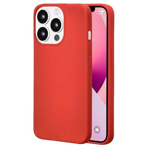 CoolBELL iPhone 12 pro Max 6.7 Inches Case, Scratch-Resistant Shock-Resistant Case Silk Soft Touch Protection Case(Red) Cover