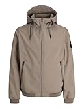 blouson falcon ixon noir Jack&Jones Essentials Veste pour adulte, poignets côtelés, fermeture éclair sur toute la longueur, capuche avec cordon de serrage, manches longues