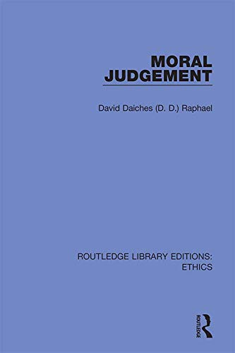 Moral Judgement (Routledge Library Editions: Ethics)      1st Edition, Kindle Edition