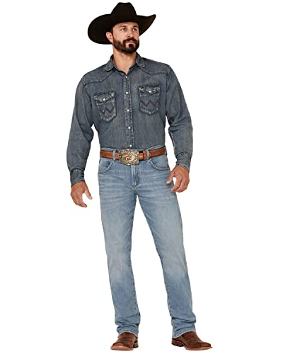 Image of Wrangler Men's Retro Slim Fit Straight Leg Jean