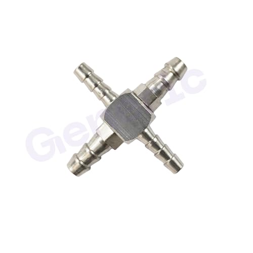 Image of Dental Chair Parts - Brass Nipple Size 4mm + 2mm Four Way Joint, Superior Quality, Compact Design, Long Service Life (Pack of 3)