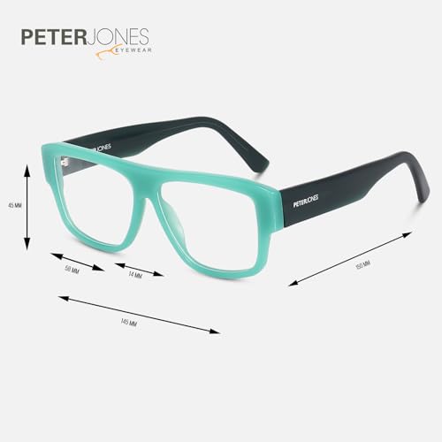Image of Peter Jones Luxe I Pure Acetate I Oversized Large Size I Square Broad Frame I Spectacle Frame (U004)