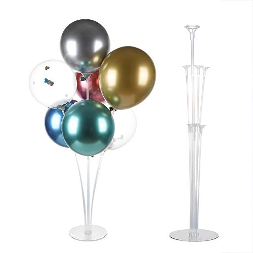 Preisvergleich Produktbild Balai Ballonständer-Kit, Klare Tischplatte Ballonhalter für Geburtstagsfeier und Hochzeitsdekorationen Eröffnung Abschlussfeier