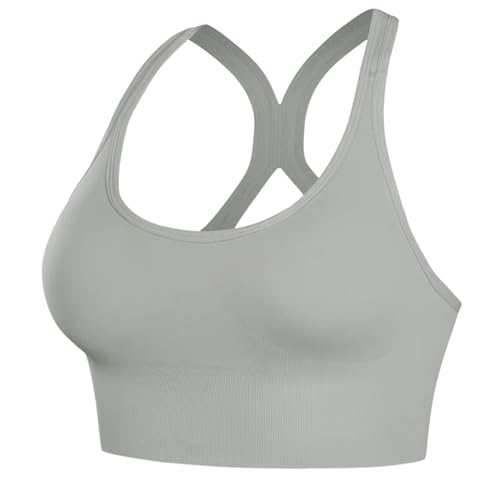 Image of GLAMORAS Women's Sports Bra for Women | Padded Racerback | Low Impact Active Wear | Gym, Workout, Jogging, Fitness & Yoga | Non Wired Back Hook | Nylon Spandex | M-2XL