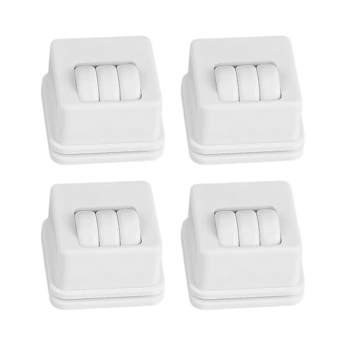 Ruedas giratorias | 4 piezas multifuncionales giratorias 360 grados, ruedas para sillas de alta resistencia | para uso en interiores, dormitorio, cocina, lugar de trabajo, taller, almacenamiento