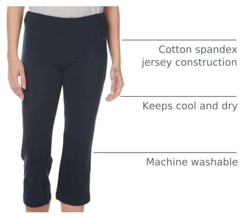 Image of Jockey Womens Cotton Stretch Slim Flare Capri