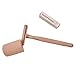 Kitsch Double Edge Safety Razors for Women and Men, Long Metal Handle and Stainless Steel Single Blade Razor with 5 Double Edge Refills, for Shaving and Travel Essentials - Terracotta